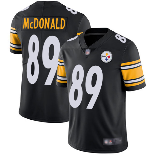 Men Pittsburgh Steelers Football #89 Limited Black Vance McDonald Home Vapor Untouchable Nike NFL Jersey->youth nfl jersey->Youth Jersey